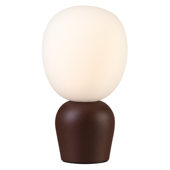 Buddy bordslampa mörk roststruktur/opalglas G9