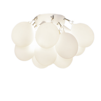 Gross plafond Ø30cm Vit matt