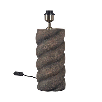 Spin lampfot - Brun 41cm