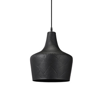 Ribble taklampa, Matt svart 25cm