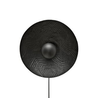 Ribble vägglampa, Matt svart 35cm