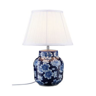 Fanny bordslampa, Blå/vit 47cm