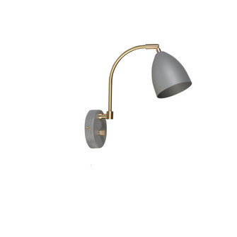 Deluxe vägglampa varmgrå/mässing MR16