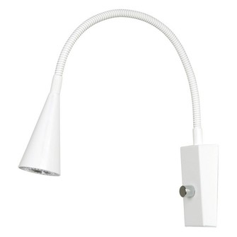 Ledro vägglampa mattvit MR16