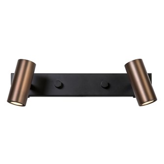 Cato vägglampa oxid/svart dubbel GU4/MR11