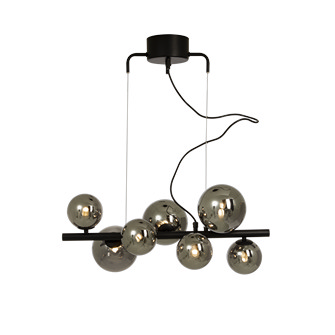 MOLEKYL taklampa L58, svart/rök