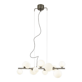 MOLEKYL taklampa L85, tenn/opalvit