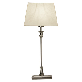 ANETTE bordlampa låg, silver/vit