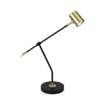 BALDER bordlampa, svart/matt mässing