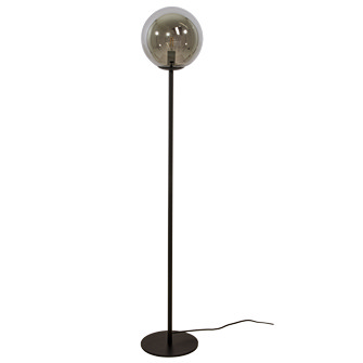 MOLEKYL golvlampa, svart/rök