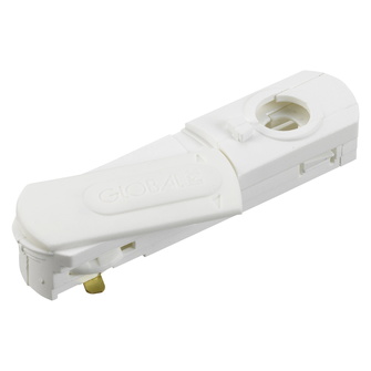 GB66-3 1-fas pendeladapter inkl avlastare mattvit