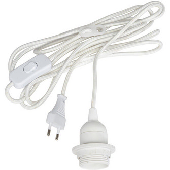 Sladdst�ll textil VI, med brytare E27 3,5m