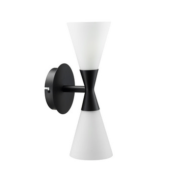 Harlekin vägglampa Duo mattsvart E14