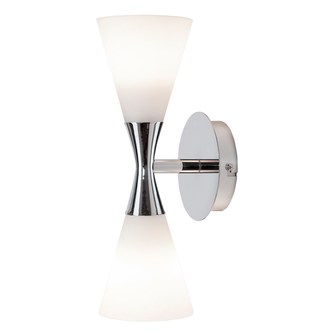 Harlekin vägglampa Duo krom E14