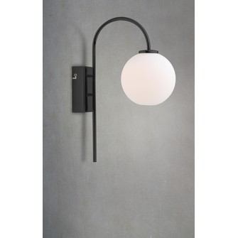 Ballon vägglampa svart G9