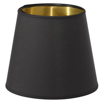 Mia Lampskärm, Svart/Guld 24cm