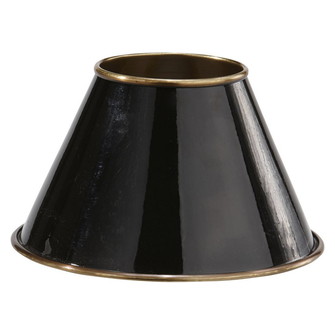 Classic Metallskärm, Svart/Antikmäss 22cm