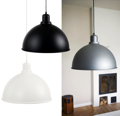 Magnum pendant D175 black structure E27