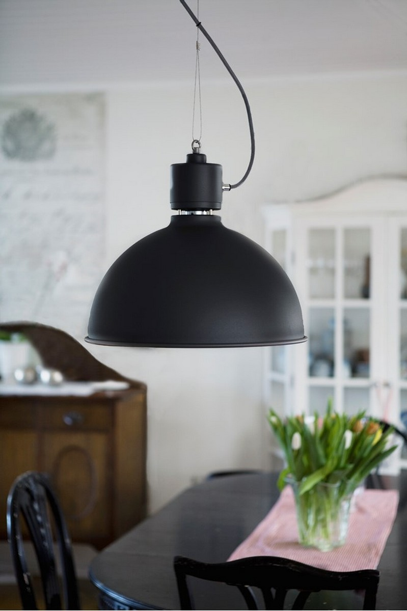 Magnum pendel D380 svartstruktur E27