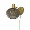 BELL vägglampa, matt mässing/rök BELL vägglampa, matt mässing/rök