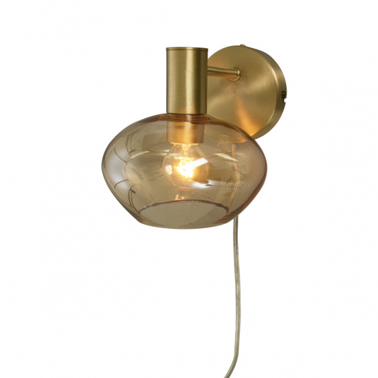 BELL v�gglampa, matt m�ssing/amber