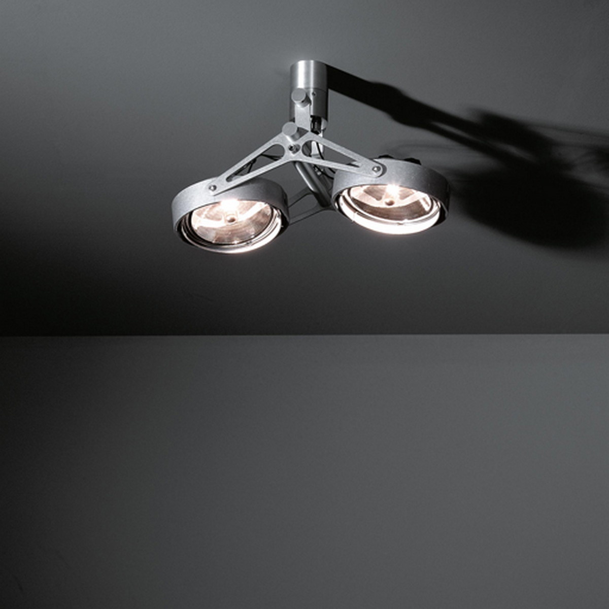 Nomad Surface Adjustable 2x AR111 DE Aluminium Matt