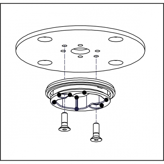 Baseflange 90 White Structure