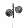 ATOM vägglampa 2:a, svart/rök ATOM vägglampa 2:a, svart/rök