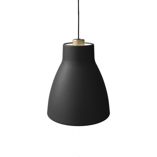Gong pendant D250 black structure/gold E27