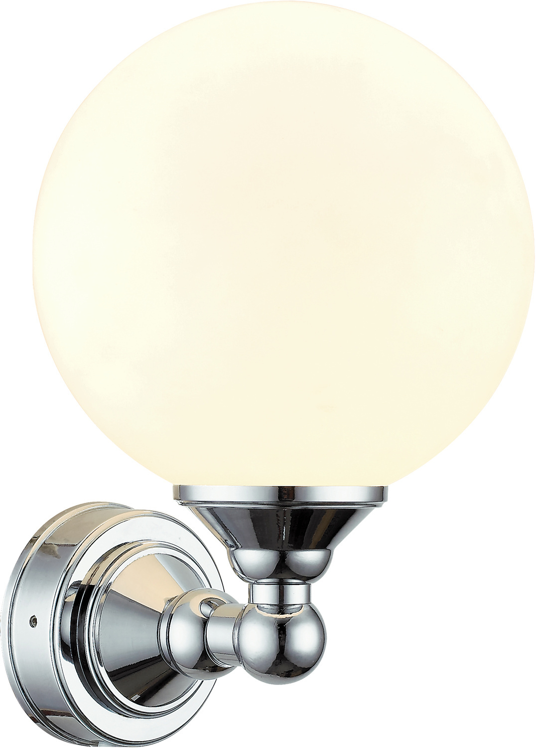 LUGANO v�gglampa bad, krom/opal