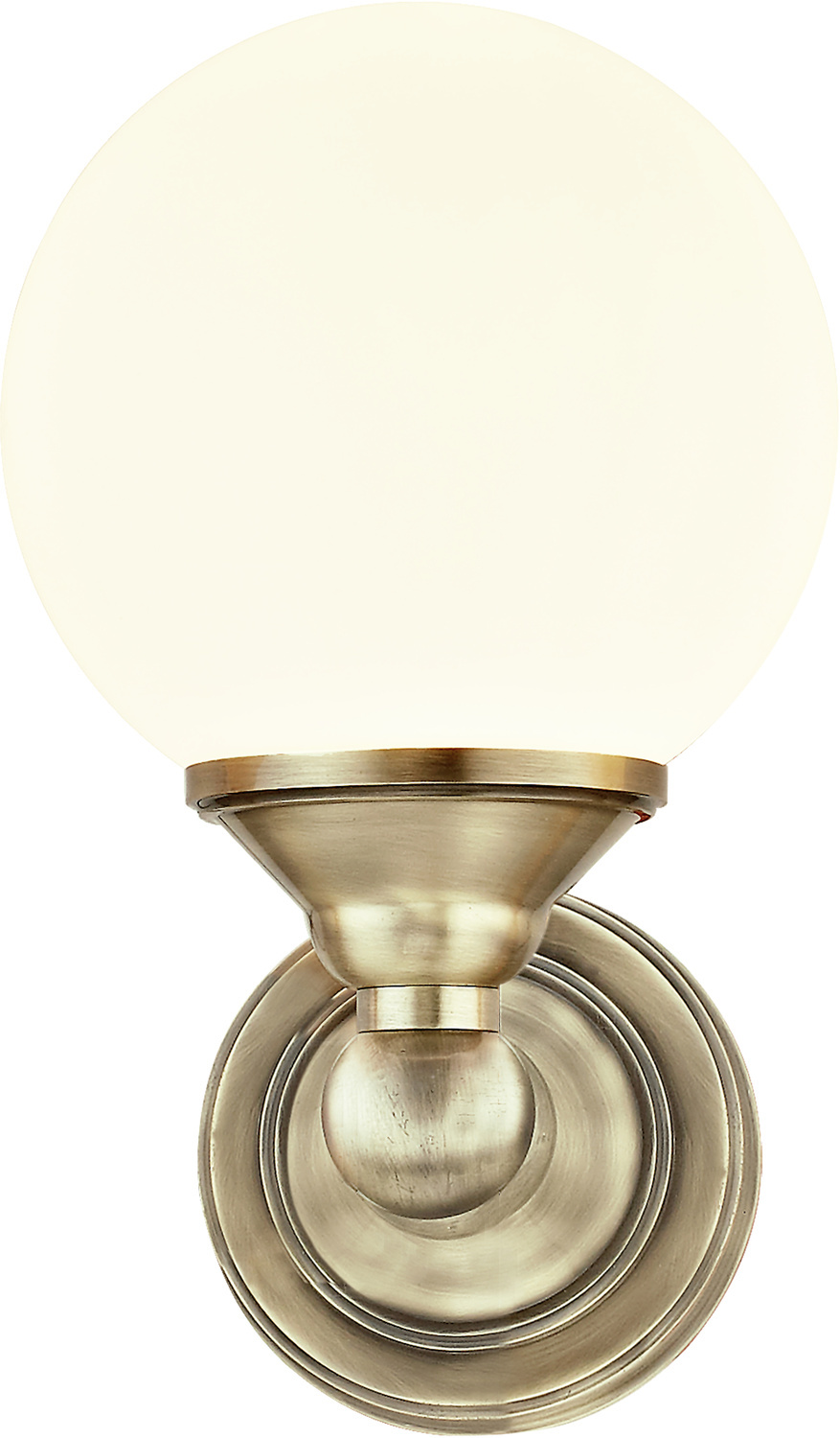 LUGANO v�gglampa bad, antik/opal