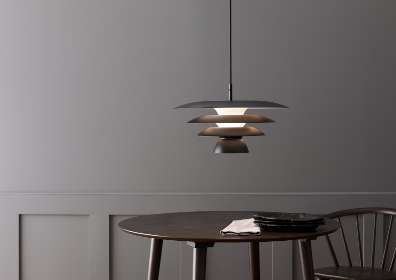 DaVinci pendant D500 flat black E27