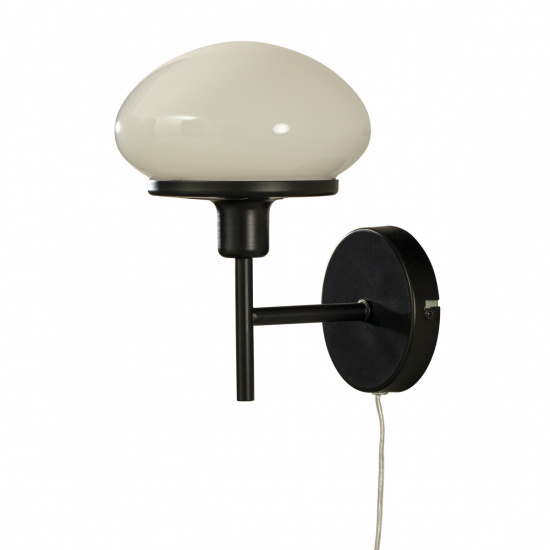 NEW AUGUST v�gglampa, svart/vit