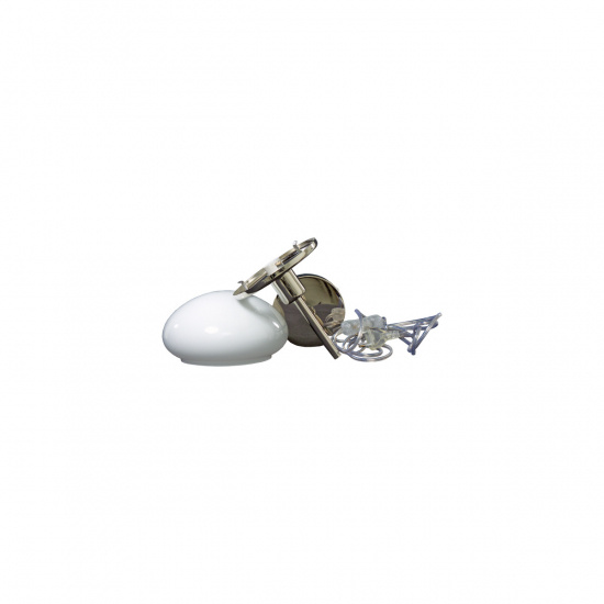 NEW AUGUST v�gglampa, silver/vit