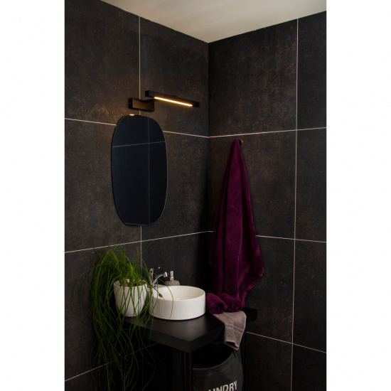 LUCCA v�gglampa bad, svart