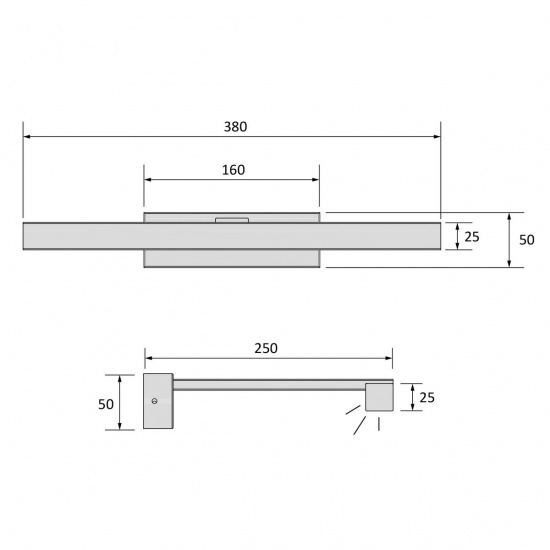 LUCCA v�gglampa bad krom