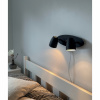 SANDNES vägglampa dubbel, svart SANDNES vägglampa dubbel, svart