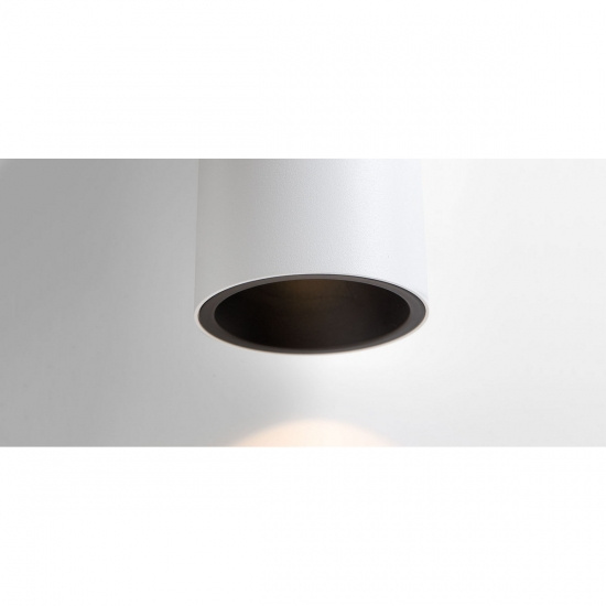 Lotis Tube Surface 85 1x GU10 White Structure - Black Matt