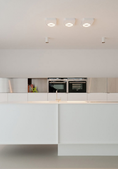 Lotis Tube Surface 85 1x GU10 White Structure - Black Matt