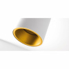 Lotis Tube Surface 85 1x GU10 White Structure - Gold Anodised