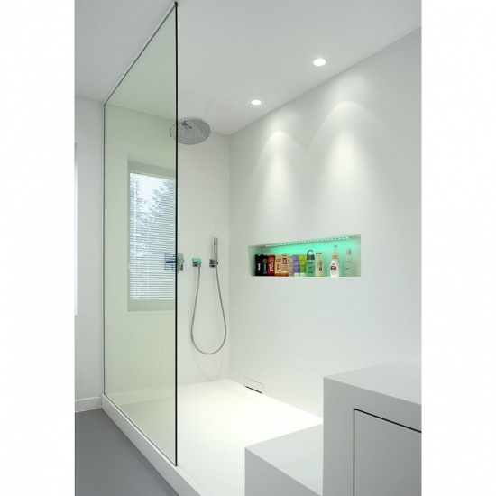 Lotis Round Recessed 86 1x IP55 GU10 Black Structure