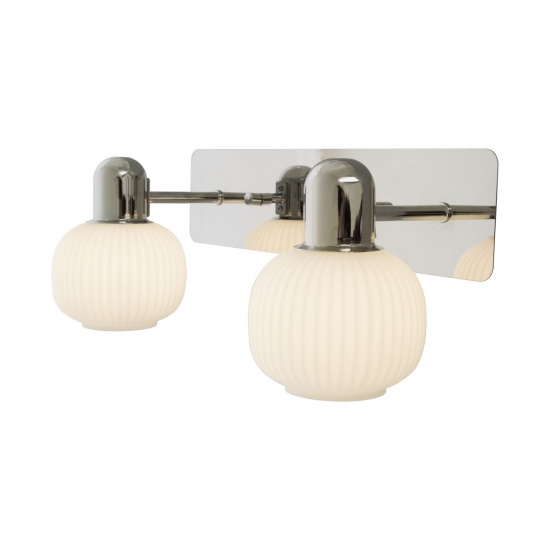 MESSINA v�gglampa bad 2a krom/vit