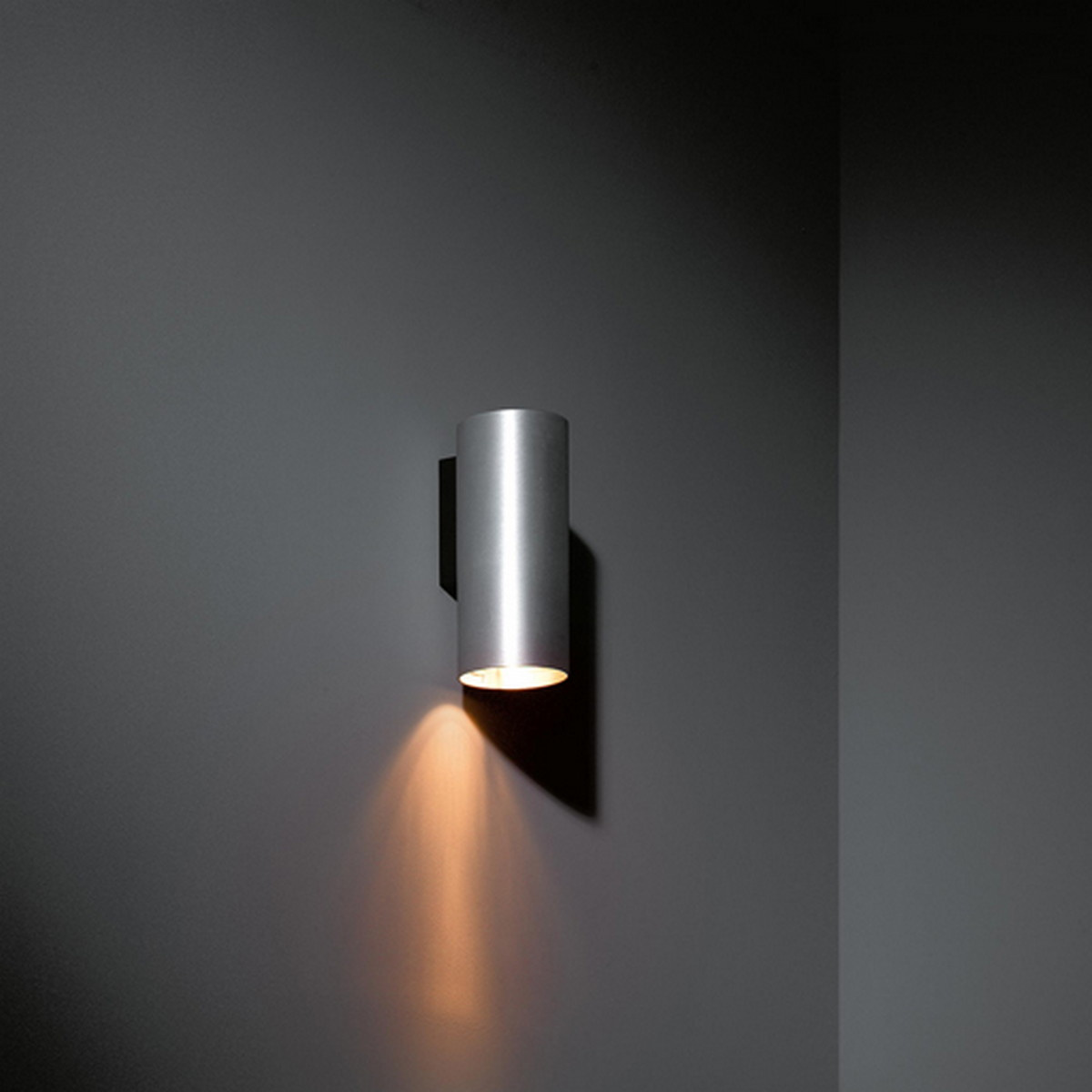 Nude Wall 70 1x PAR20 E27 Aluminium Brushed Anodised