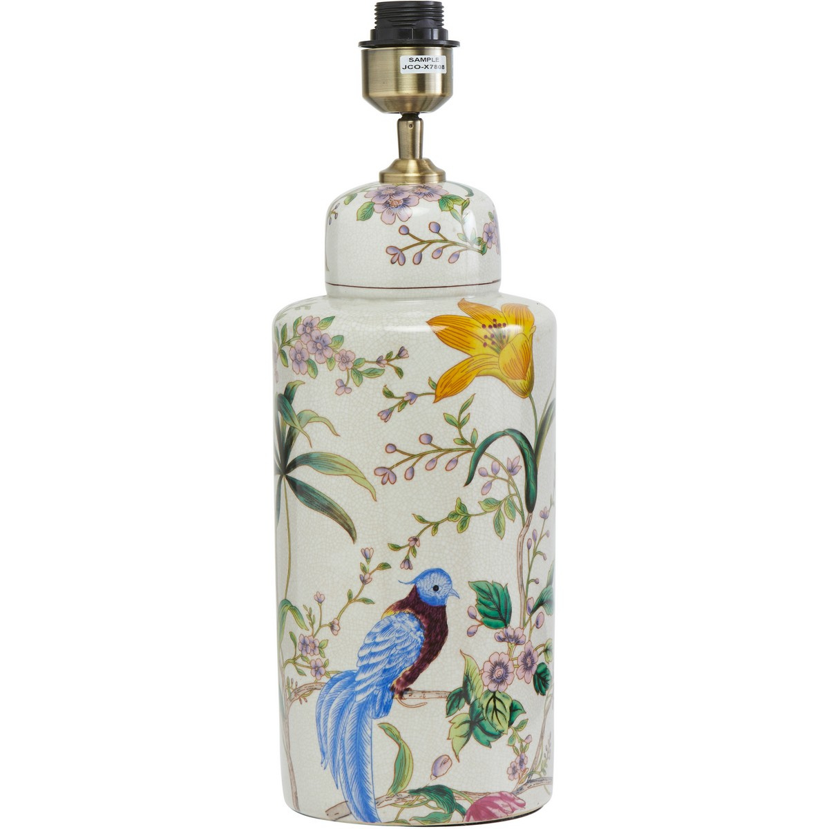 Li Na Lampfot, Vit/m�nstrad 46cm