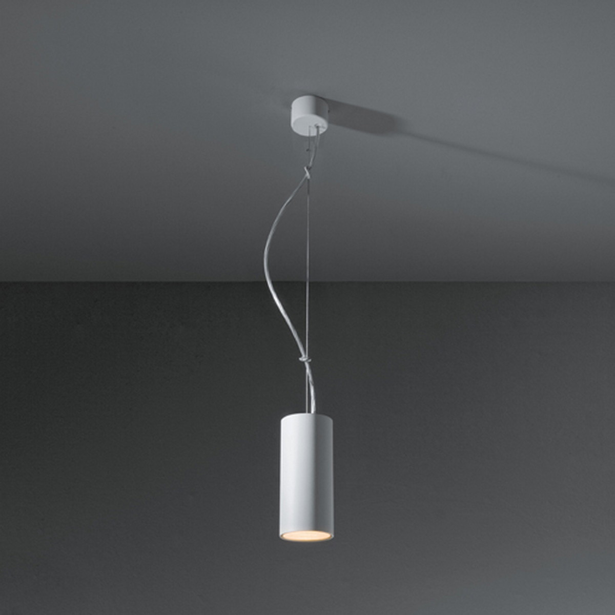 Lotis Tube Suspended 85 1x LED GU10 2700K LE White Structure - White Structure