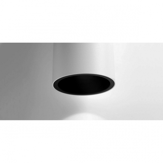 Lotis Tube Wall Up/Down 85 2x LED GU10 2700K LE White Structure - Black Matt