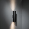 Lotis Tube Wall Up/Down 85 2x LED GU10 2700K Leading Edge Black Structure - White Structure