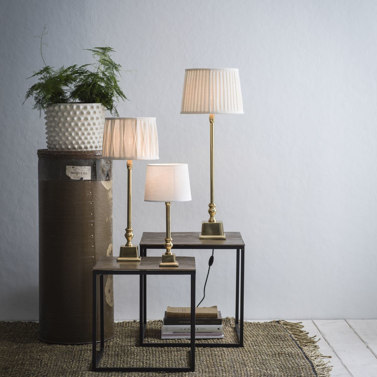 Linn� Lampfot, Guld 65cm