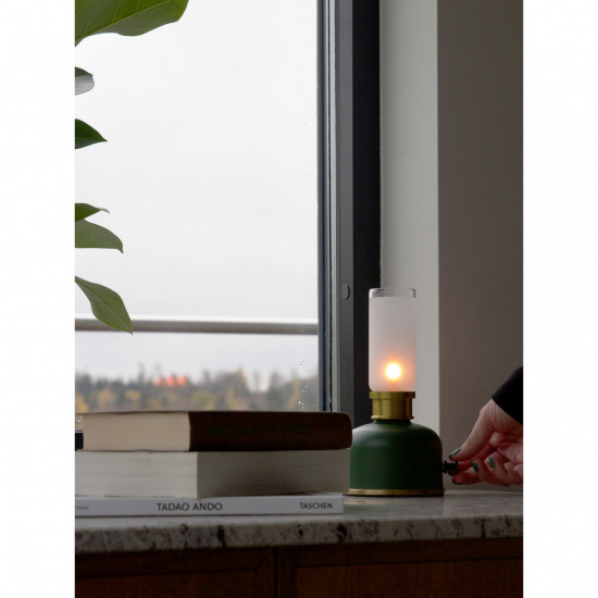 FRIDA Bordlampa M�rkgr�n (ljusl�ga) 22cm