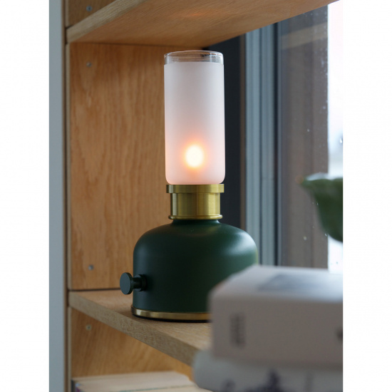 FRIDA Bordlampa M�rkgr�n (ljusl�ga) 22cm